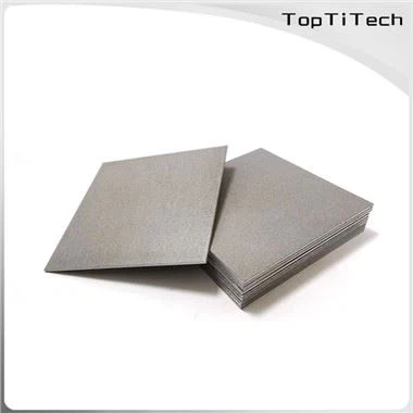 0.5-70μm Piastra filtrante in titanio sinterizzato con polvere di metallo poroso per solido-liquido