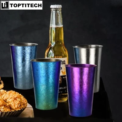 Personalizzazione Bicchiere da Birra Ultraleggero Multicolor in Puro Titanio