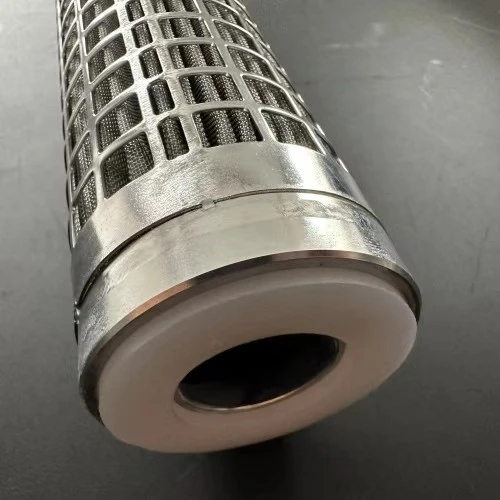 Cartuccia Filtrante Pieghettata in Acciaio Inossidabile Da 2 Micron DOE Per Il Settore Petrolchimico factory