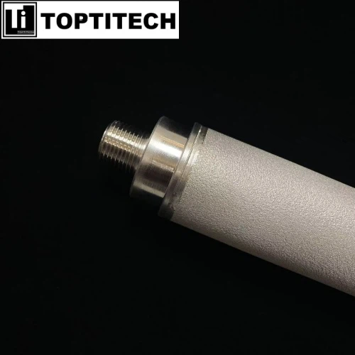 Pure nickel powder sintered porous filter with 12NPT connector 4 Pure nickel powder sintered porous filter with 12NPT connector 4