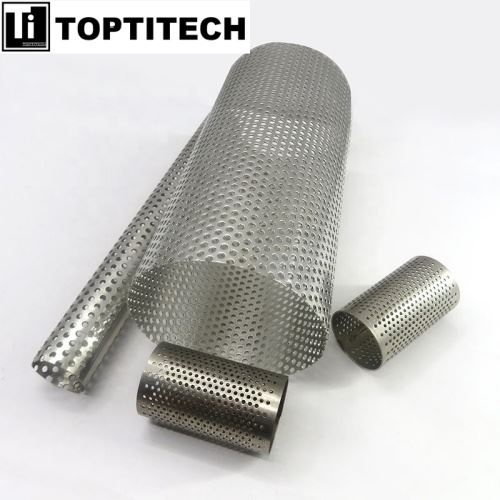Tubo Filtro / Strainer in Metallo Forato in Acciaio Inossidabile 304/316 Per Uso in Acqua Di Mare Industriale